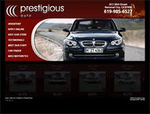 Tablet Screenshot of prestautoinc.com